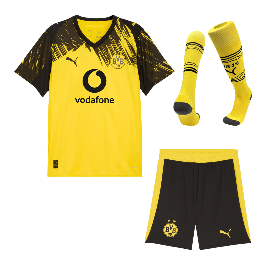 Borussia Dortmund Home Football Shirt Kit(Jersey+Shorts+Socks) 2025/26