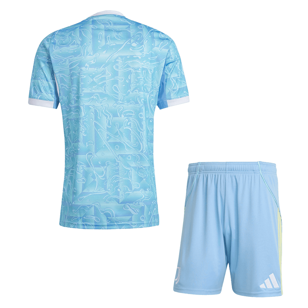Juventus Away Football Shirt Kit(Jersey+Shorts) 2025/26