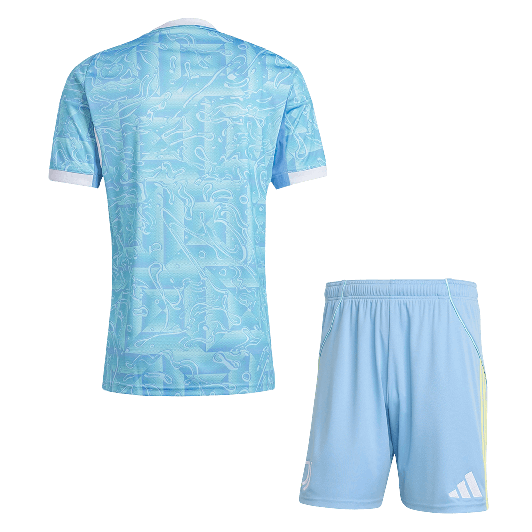 Juventus Away Football Shirt Kit(Jersey+Shorts) 2025/26