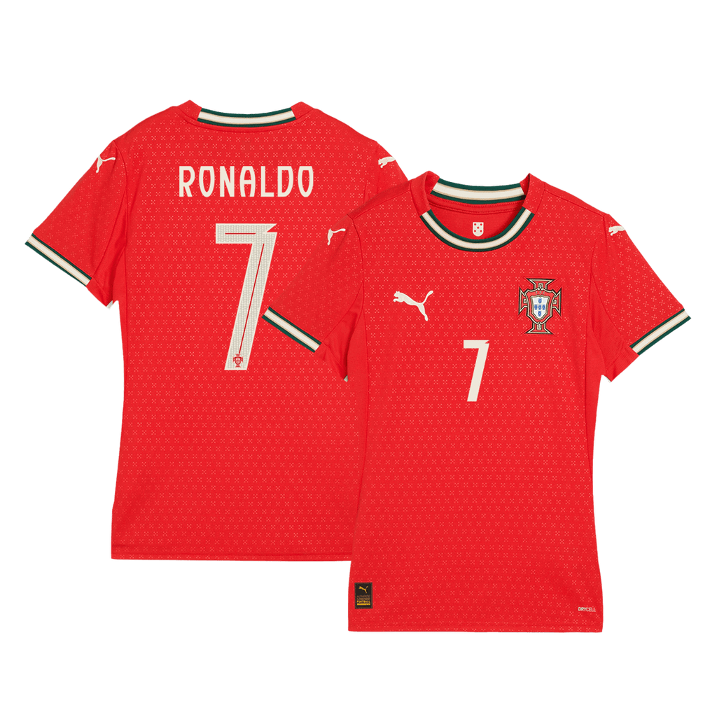 RONALDO #7 Women's Portugal Home Football Shirt 2025 Red