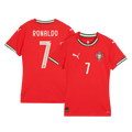 RONALDO #7 Women's Portugal Home Football Shirt 2025 Red
