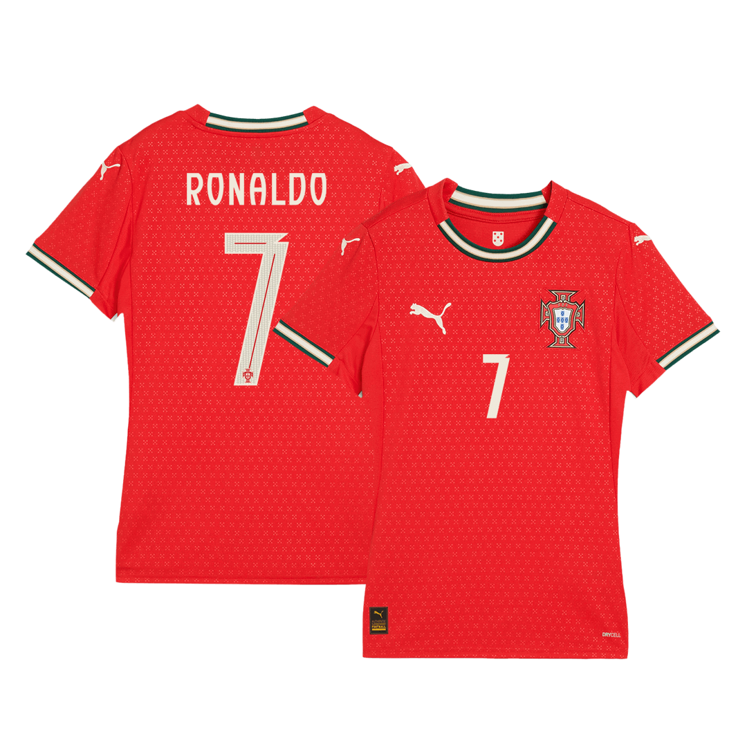 RONALDO #7 Women's Portugal Home Football Shirt 2025 Red
