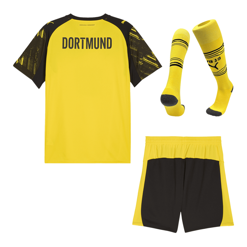 Borussia Dortmund Home Football Shirt Kit(Jersey+Shorts+Socks) 2025/26