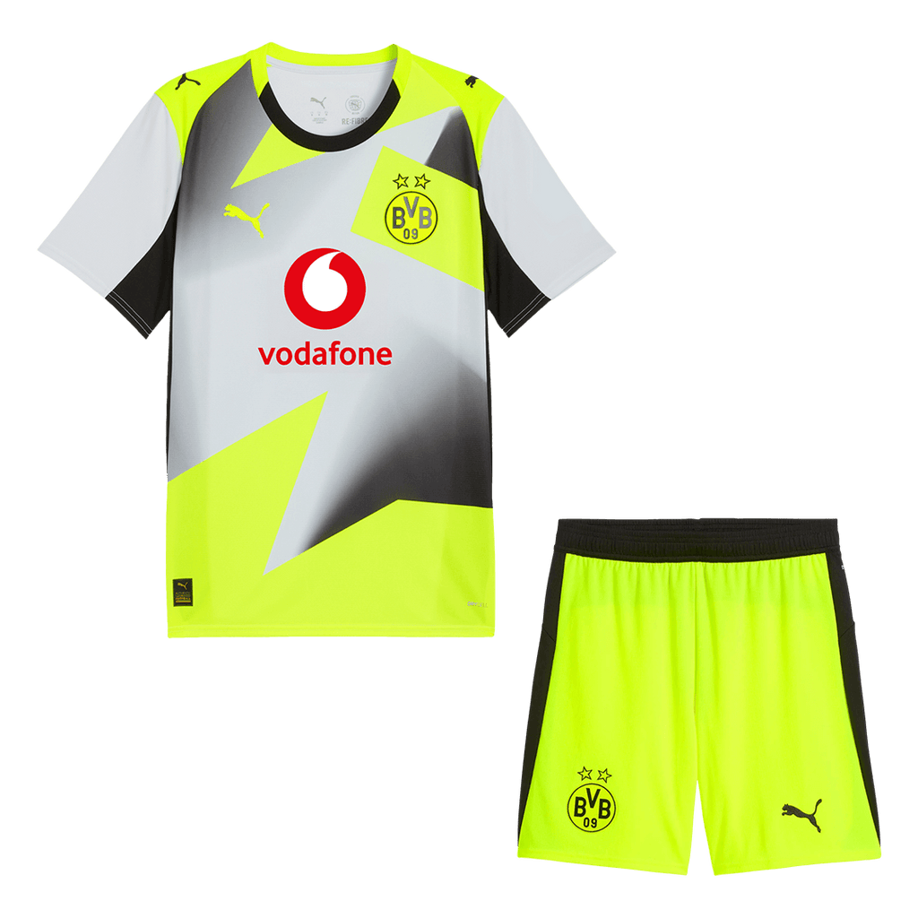 Borussia Dortmund Away Football Shirt Kit(Jersey+Shorts) 2025/26