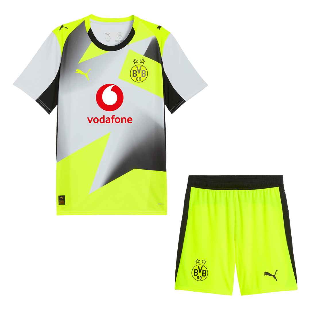 Borussia Dortmund Away Football Shirt Kit(Jersey+Shorts) 2025/26