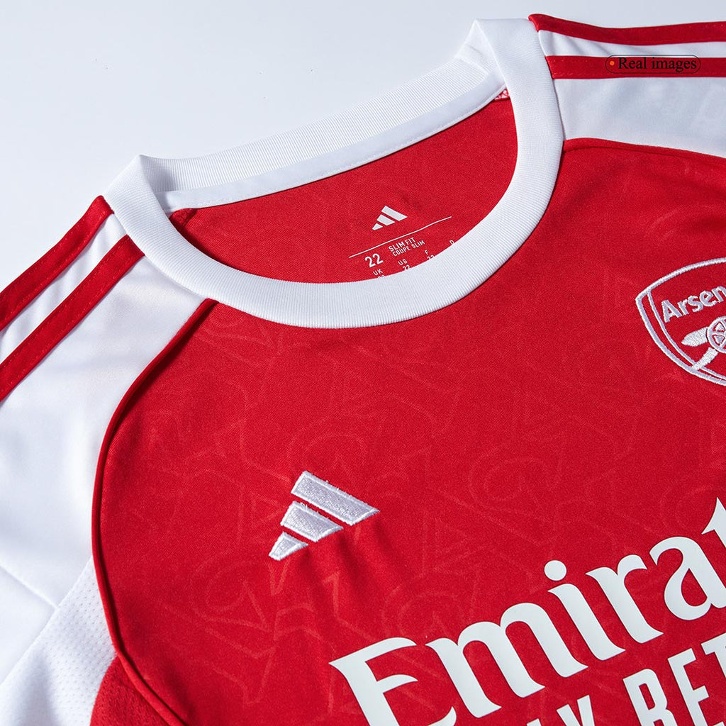 Kid's Arsenal Home Football Shirt Kit(Jersey+Shorts+Socks) 2025/26 Red