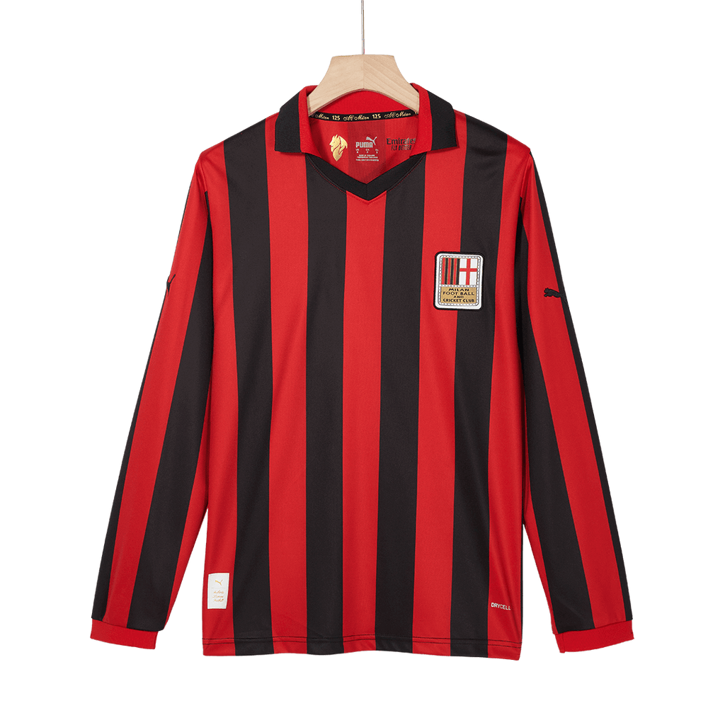 #125 AC Milan 125th Anniversary Long Sleeve Football Shirt 2024/25