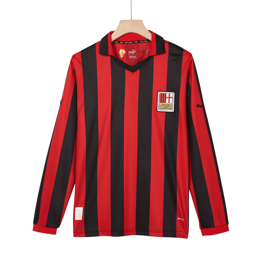 #125 AC Milan 125th Anniversary Long Sleeve Football Shirt 2024/25