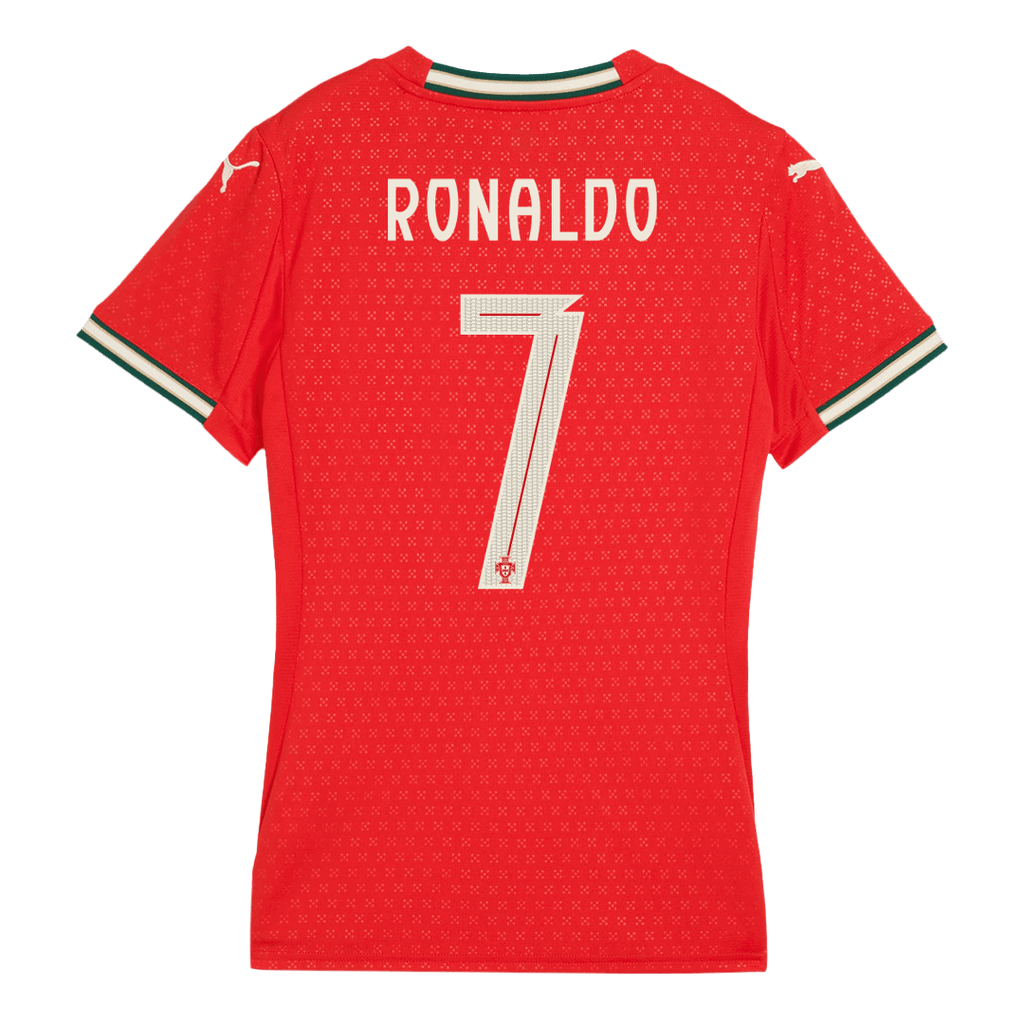 RONALDO #7 Women's Portugal Home Football Shirt 2025 Red