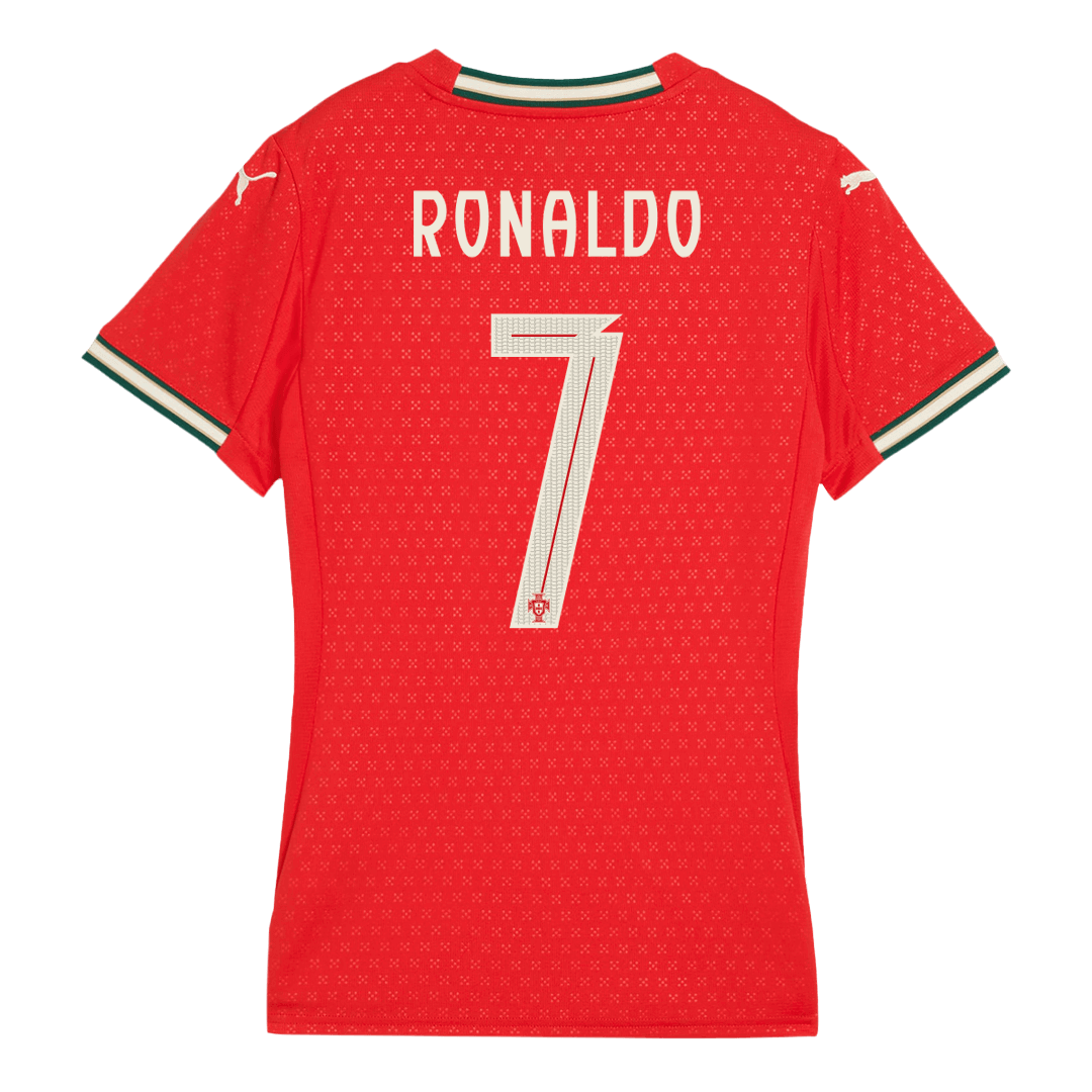 RONALDO #7 Women's Portugal Home Football Shirt 2025 Red
