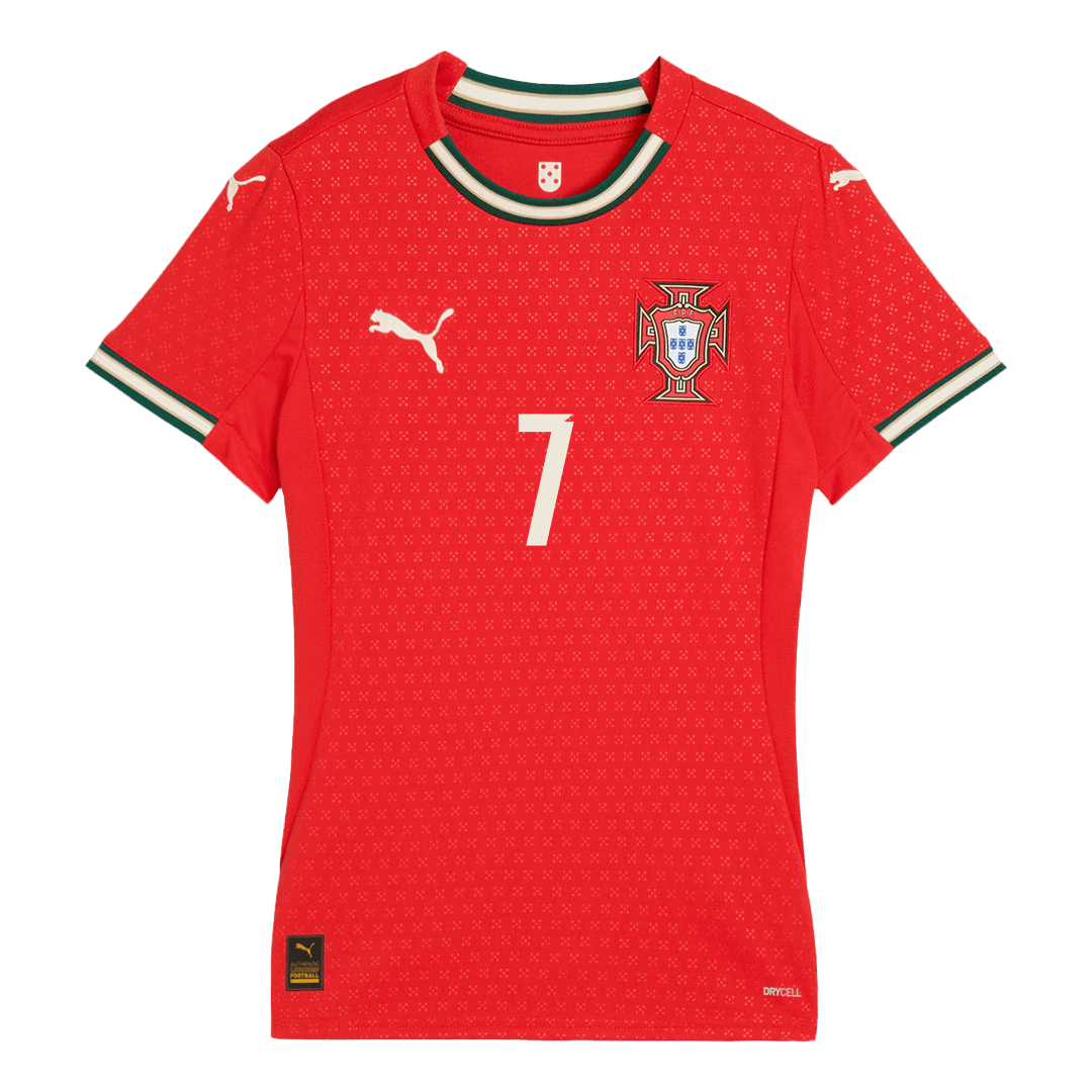 RONALDO #7 Women's Portugal Home Football Shirt 2025 Red
