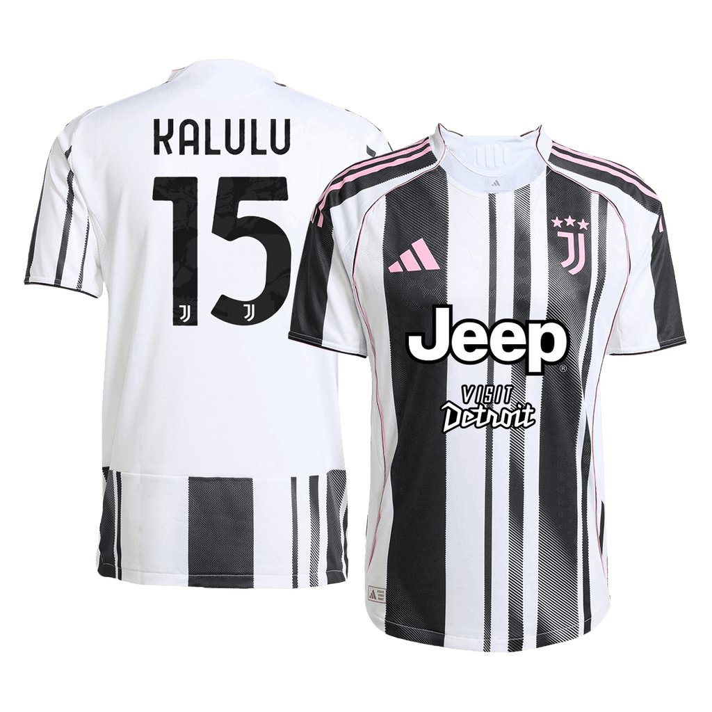 Player Version KALULU #15 Juventus Home Football Shirt 2025/26