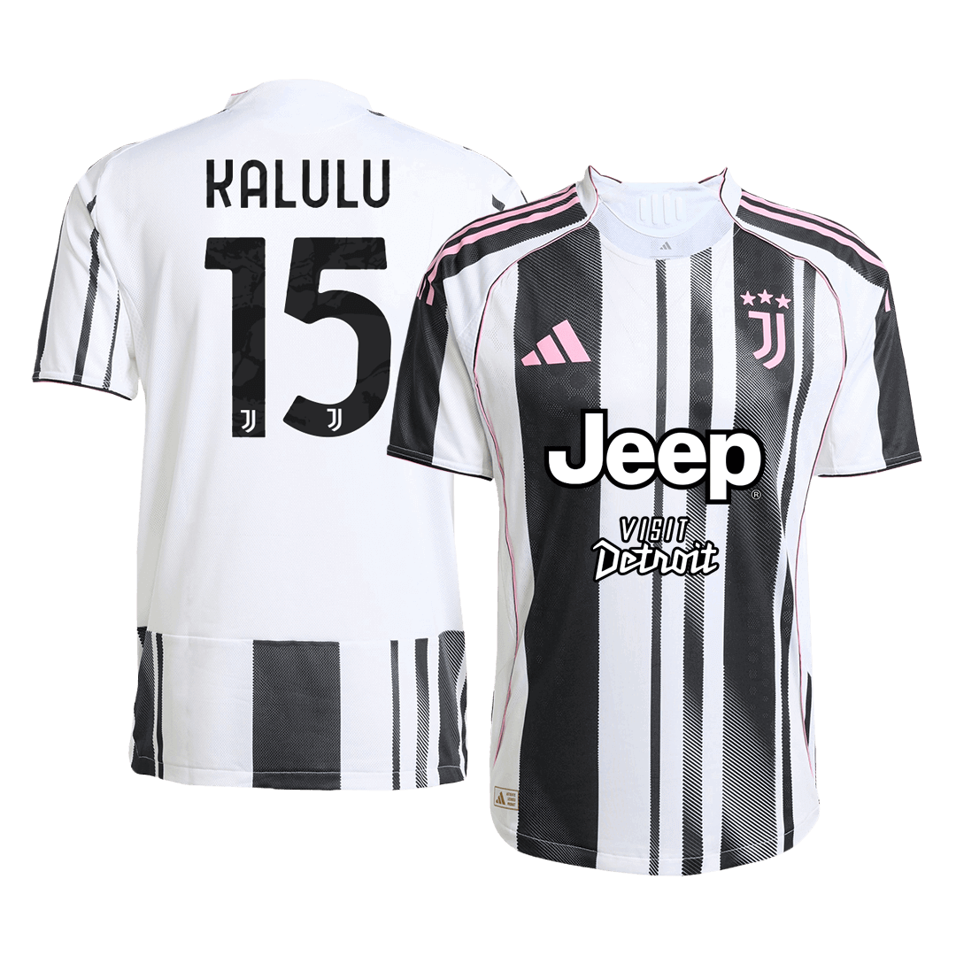 Player Version KALULU #15 Juventus Home Football Shirt 2025/26