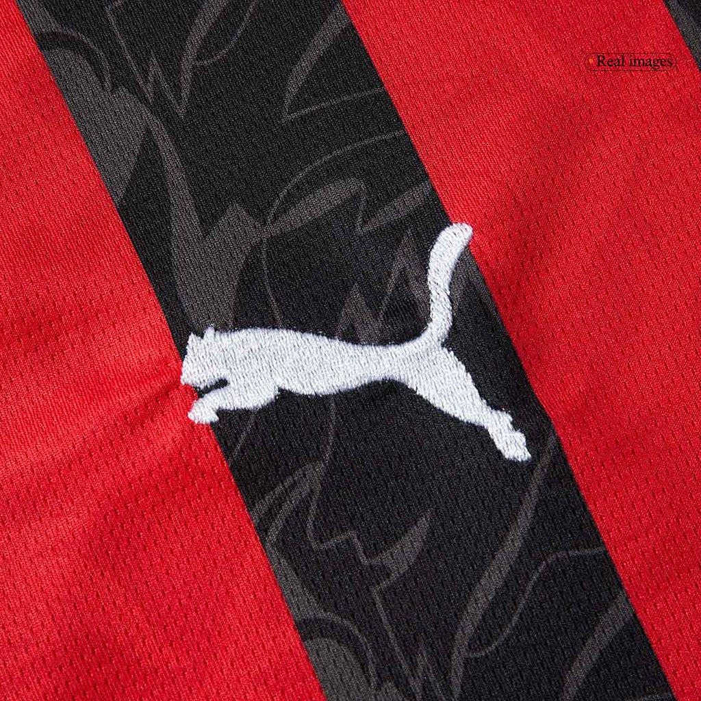 AC Milan Home Football Shirt Kit(Jersey+Shorts) 2025/26 Red&Black