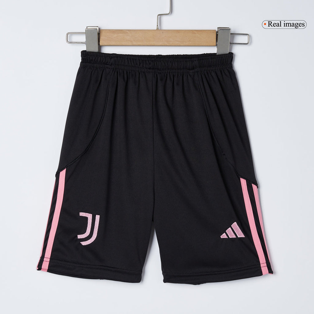 Kid's Juventus Home Football Shirt Kit(Jersey+Shorts+Socks) 2025/26 Black&White