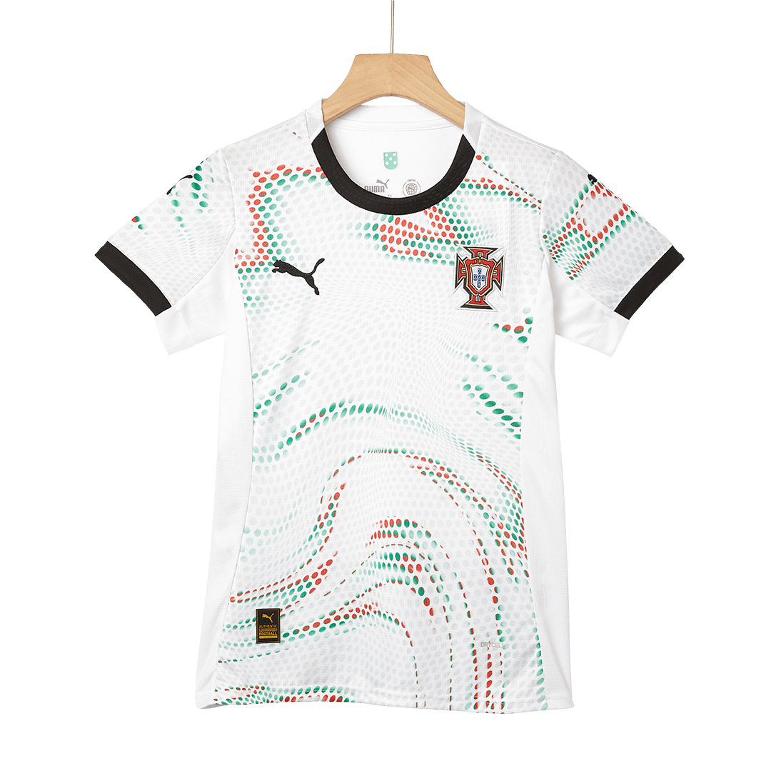 RONALDO #7 Women's Portugal Away Football Shirt 2025 White