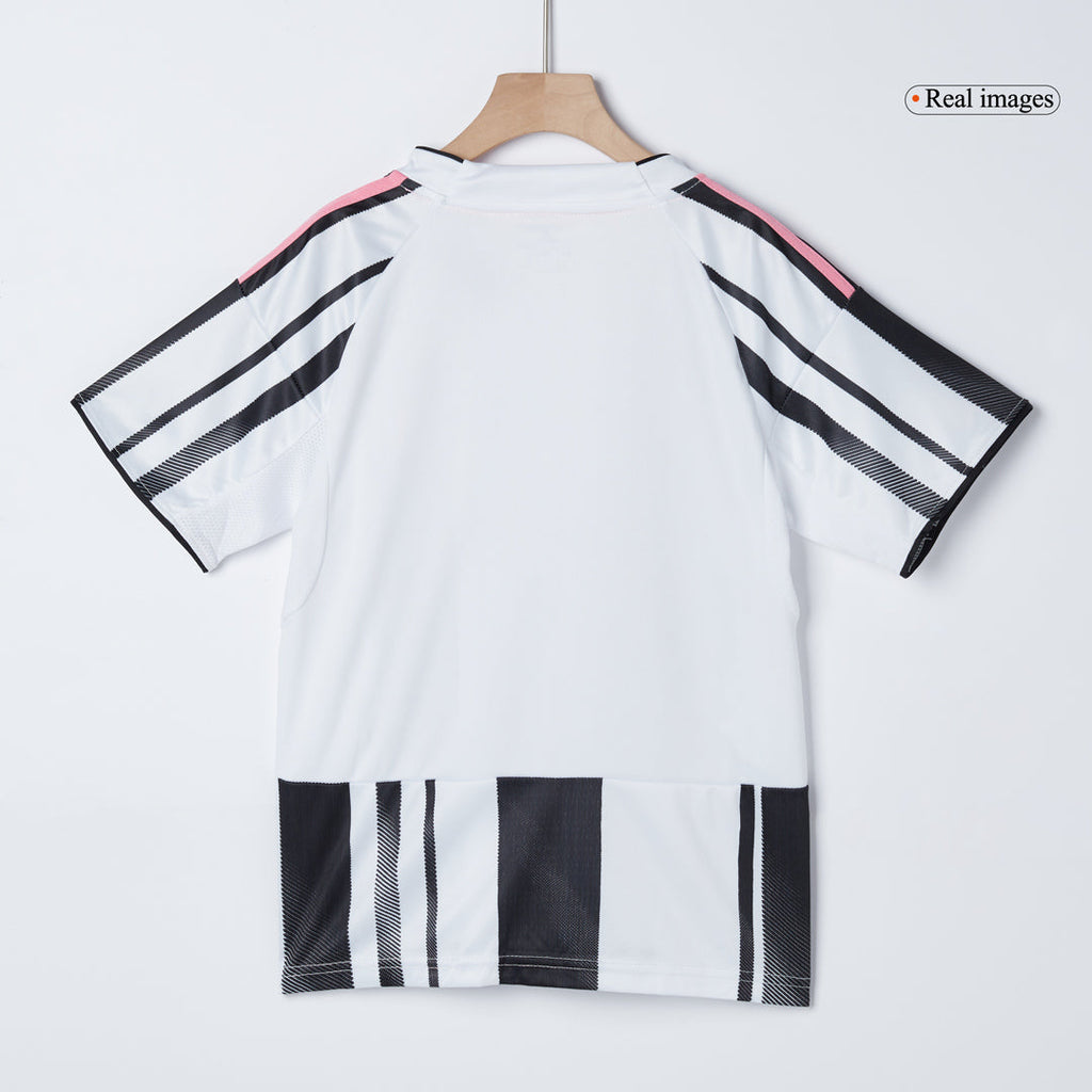 Kid's Juventus Home Football Shirt Kit(Jersey+Shorts+Socks) 2025/26 Black&White