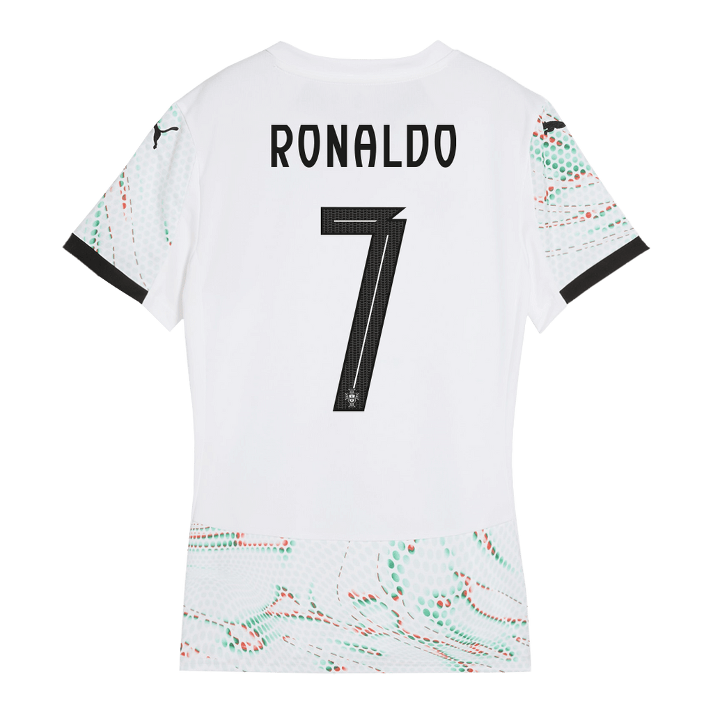 RONALDO #7 Women's Portugal Away Football Shirt 2025 White
