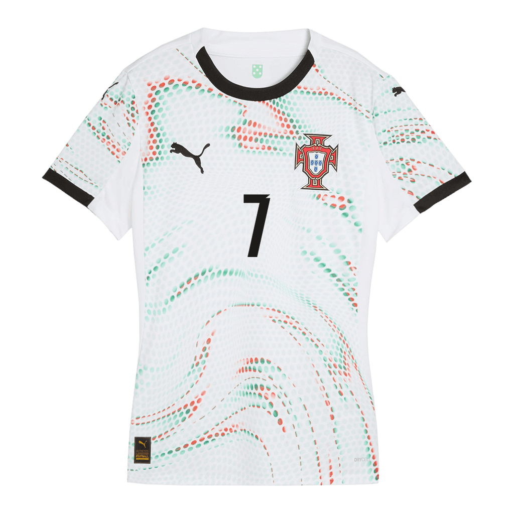 RONALDO #7 Women's Portugal Away Football Shirt 2025 White