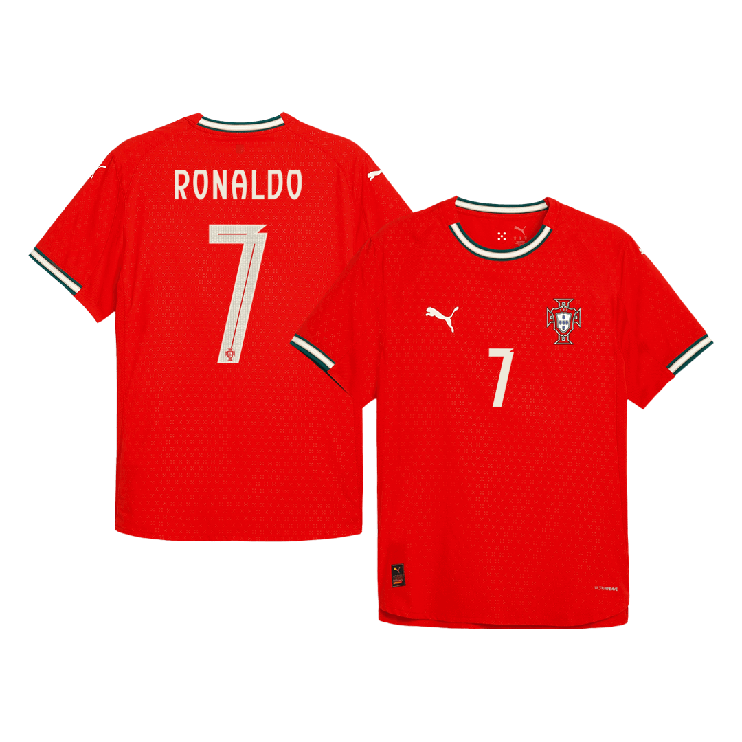 Player Version RONALDO #7 Portugal Home Football Shirt 2025 Red
