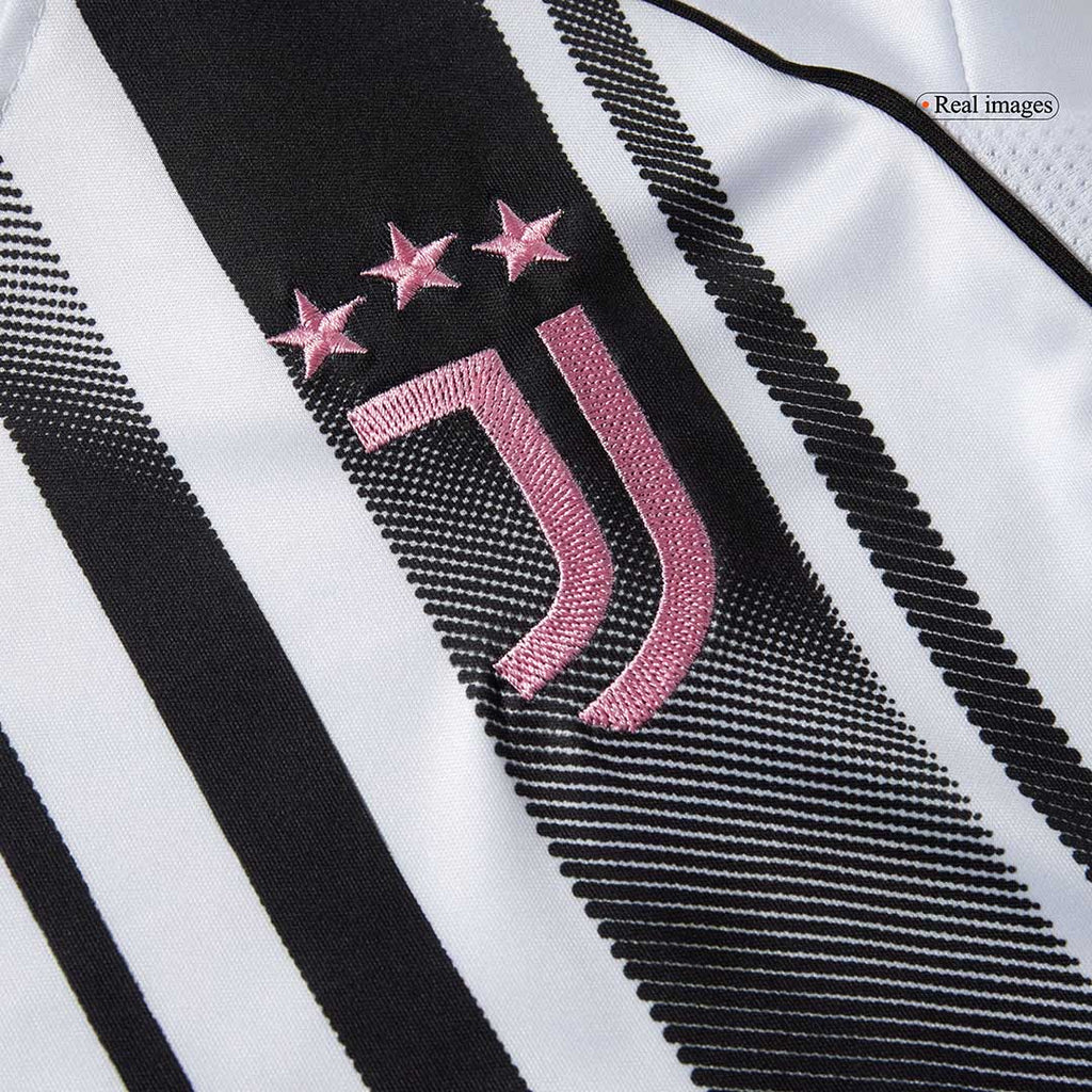 Kid's Juventus Home Football Shirt Kit(Jersey+Shorts+Socks) 2025/26 Black&White