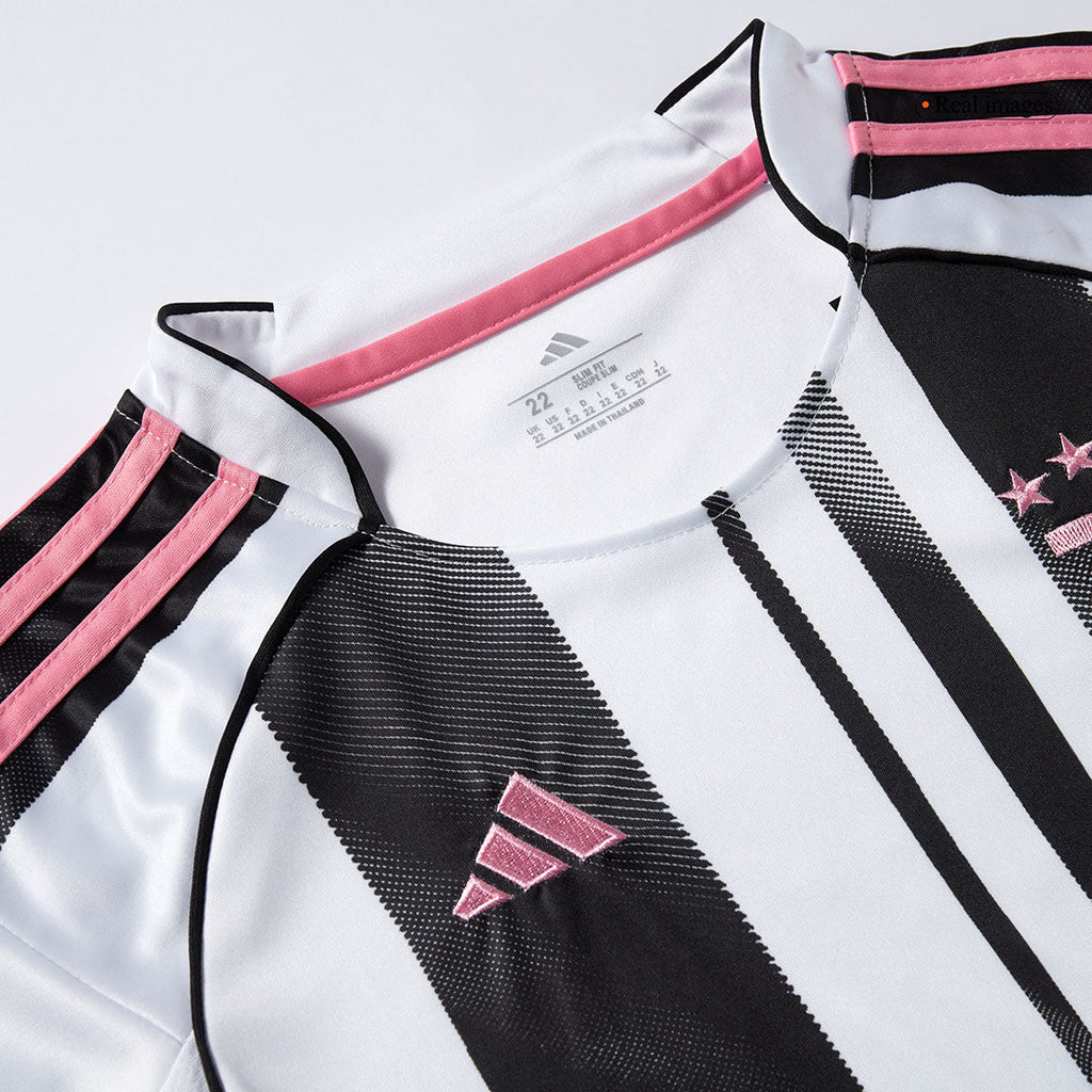 Kid's Juventus Home Football Shirt Kit(Jersey+Shorts+Socks) 2025/26 Black&White