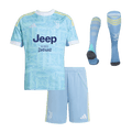 Kid's Juventus Away Football Shirt Kit(Jersey+Shorts+Socks) 25/26 Blue