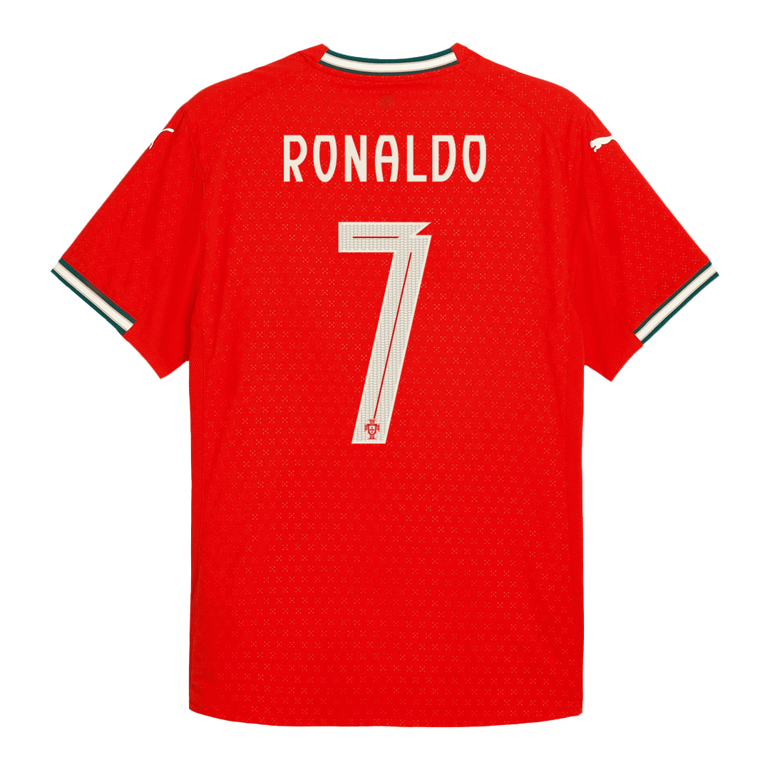 Player Version RONALDO #7 Portugal Home Football Shirt 2025 Red