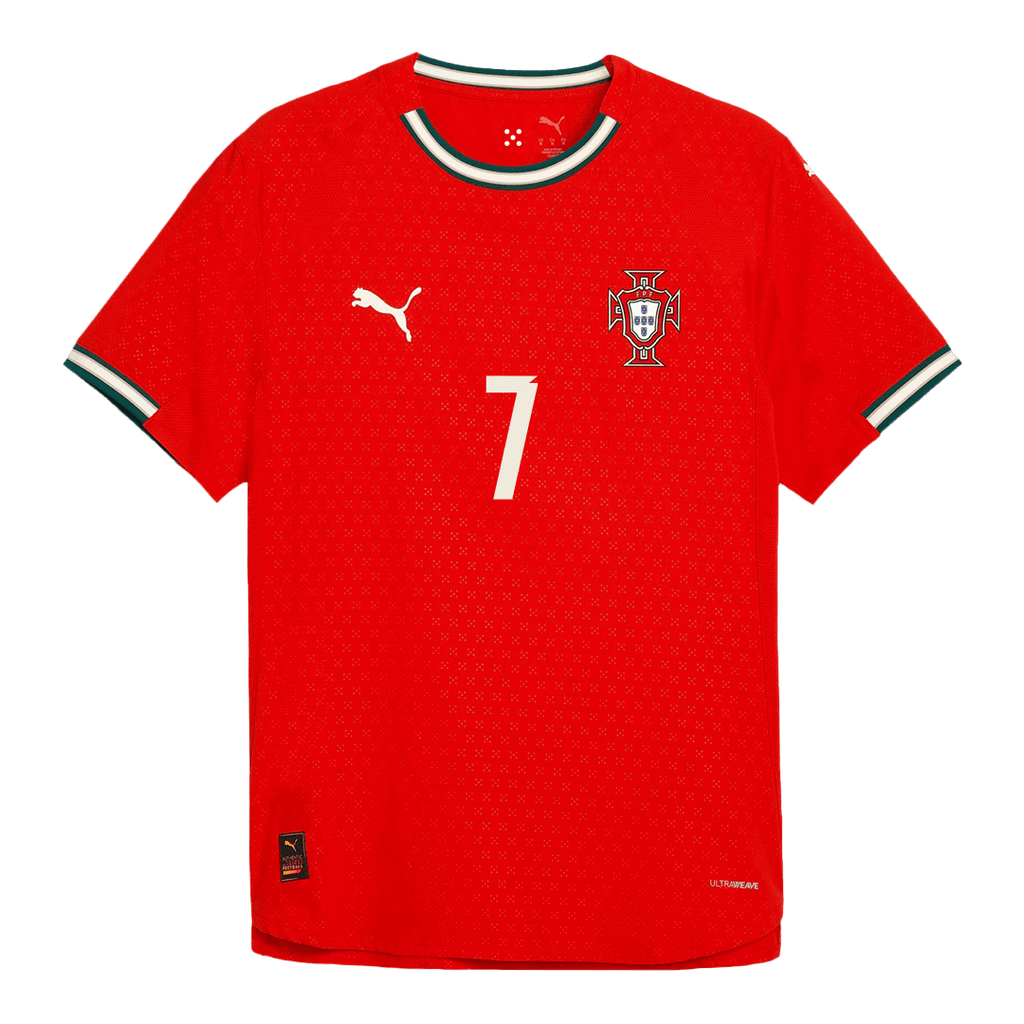 Player Version RONALDO #7 Portugal Home Football Shirt 2025 Red
