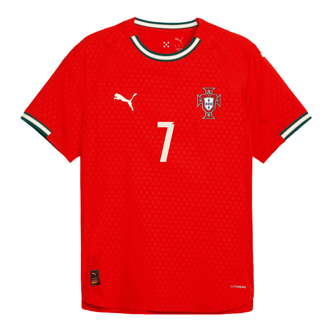 Player Version RONALDO #7 Portugal Home Football Shirt 2025 Red