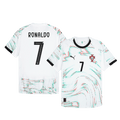 Player Version RONALDO #7 Portugal Away Football Shirt 2025 White