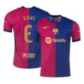 Player Version GAVI #6 Barcelona Home Football Shirt 2024/25