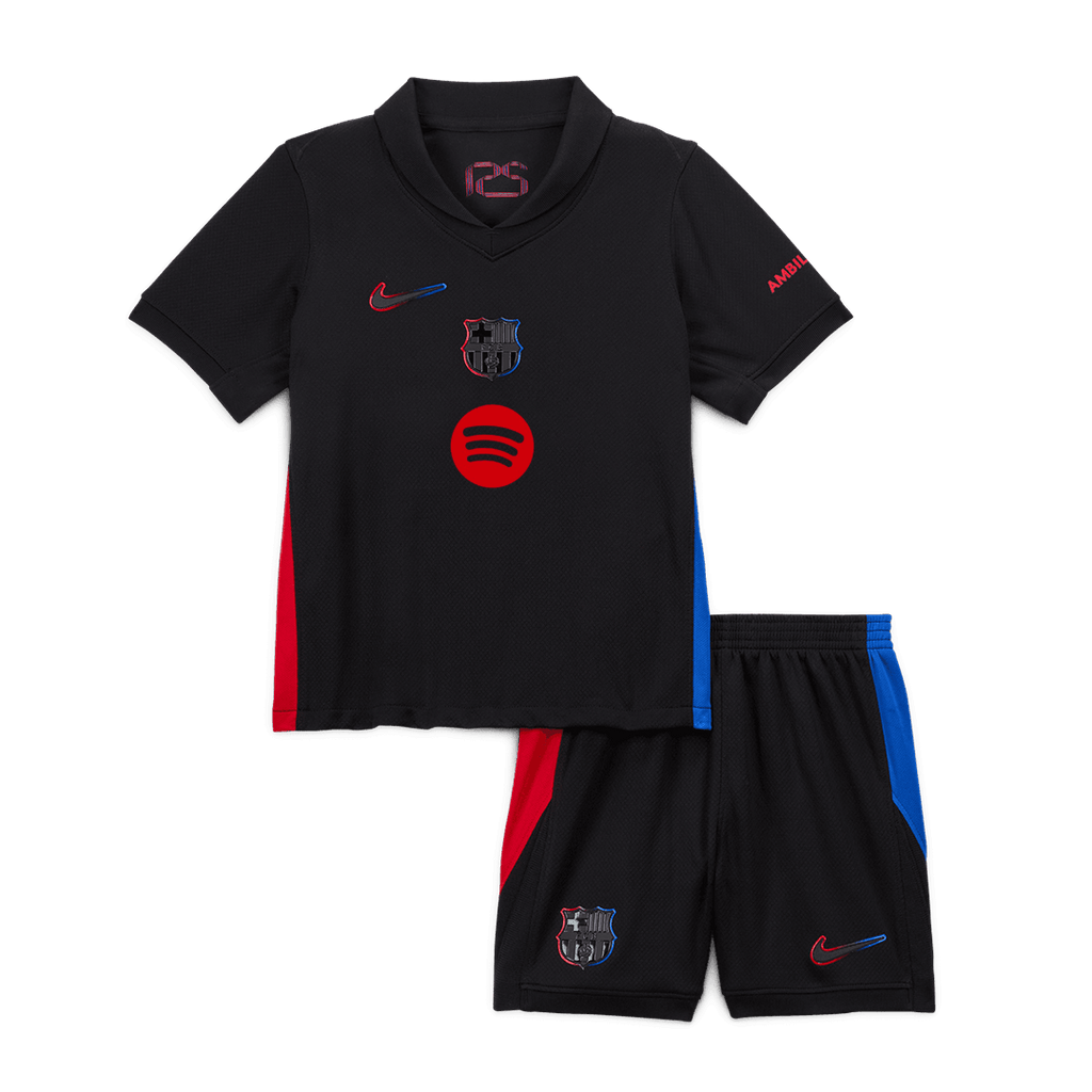 Kid's Barcelona Away Football Shirt Kit(Shirt+Shorts) 2024/25 - Spotify Logo Without Text
