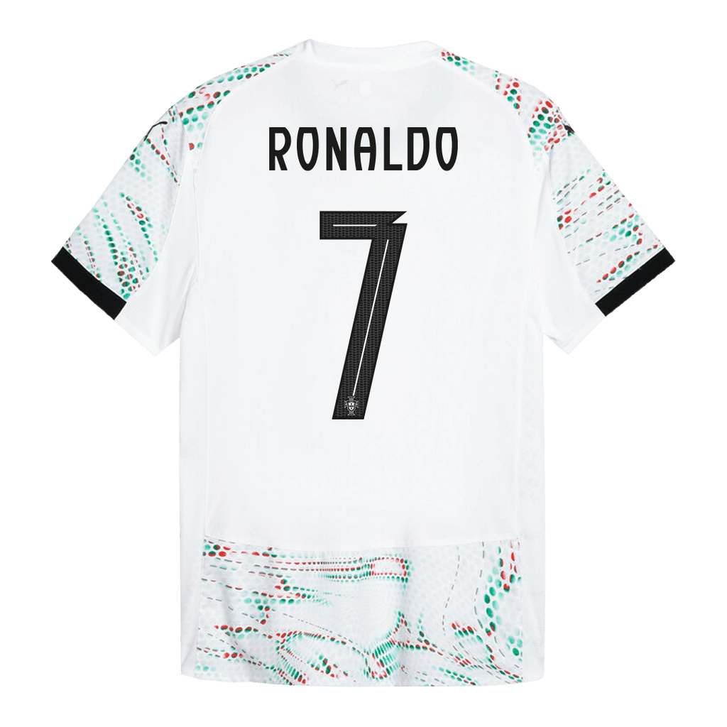 Player Version RONALDO #7 Portugal Away Football Shirt 2025 White