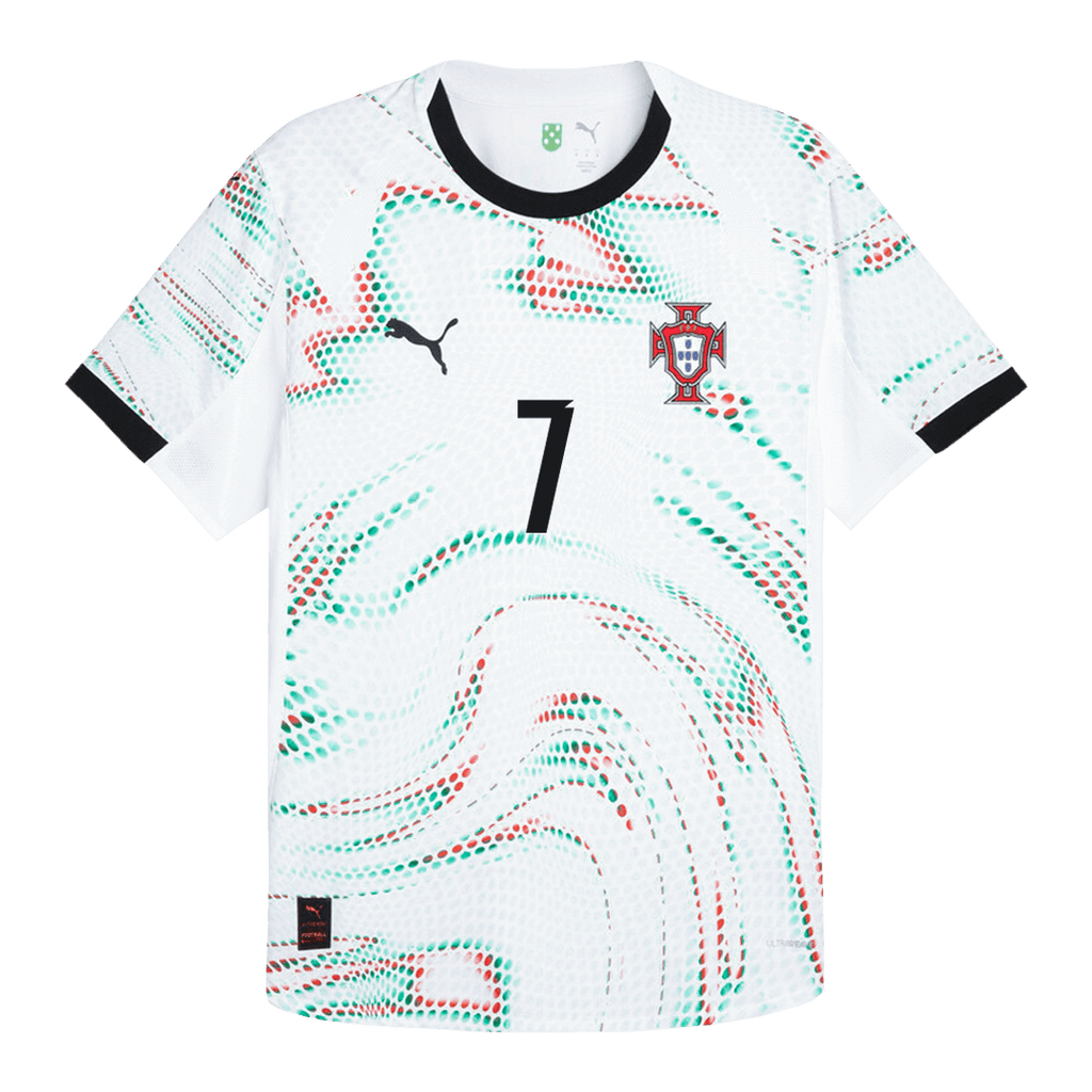 Player Version RONALDO #7 Portugal Away Football Shirt 2025 White