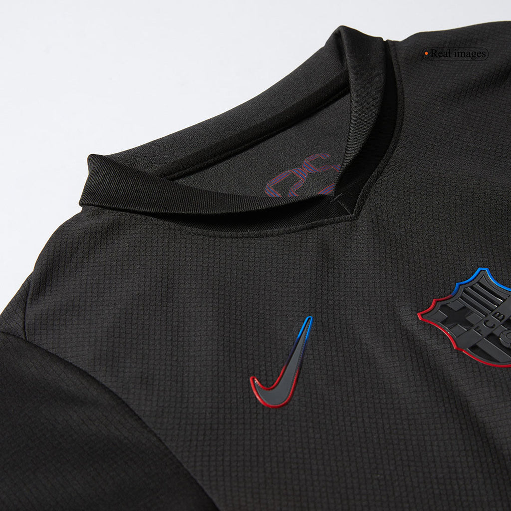 Kid's Barcelona Away Football Shirt Kit(Shirt+Shorts) 2024/25 - Spotify Logo Without Text