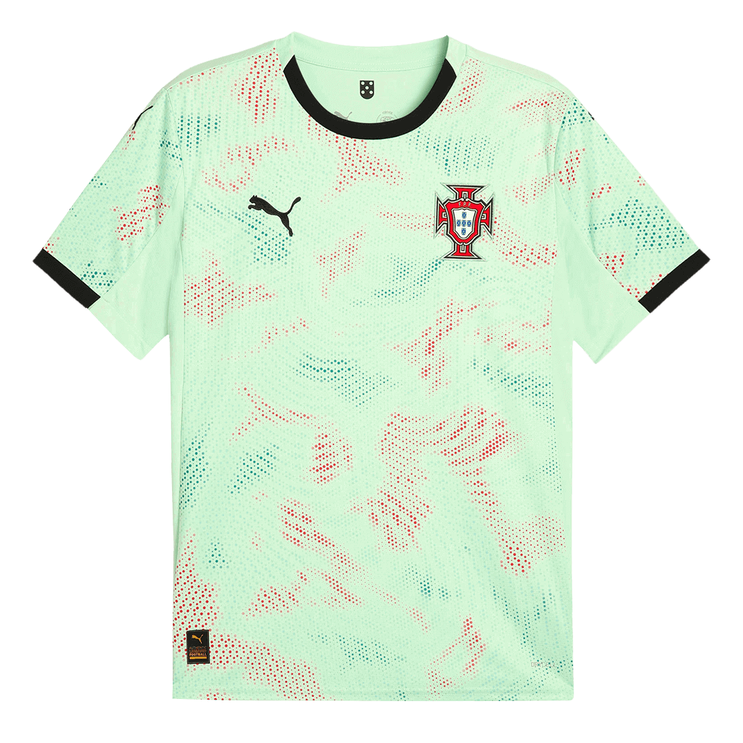 Men's Portugal Away Football Shirt 2025 Green - Women's Euro