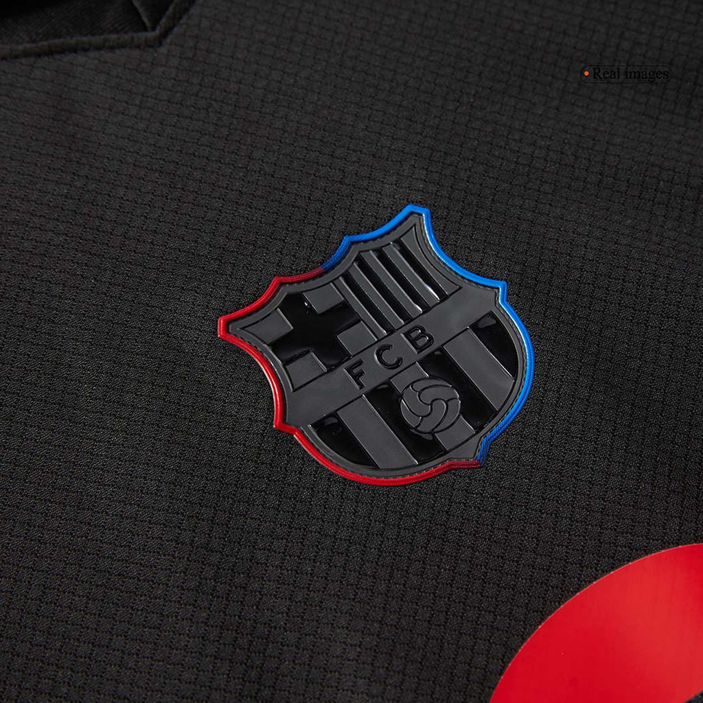 Kid's Barcelona Away Football Shirt Kit(Shirt+Shorts) 2024/25 - Spotify Logo Without Text
