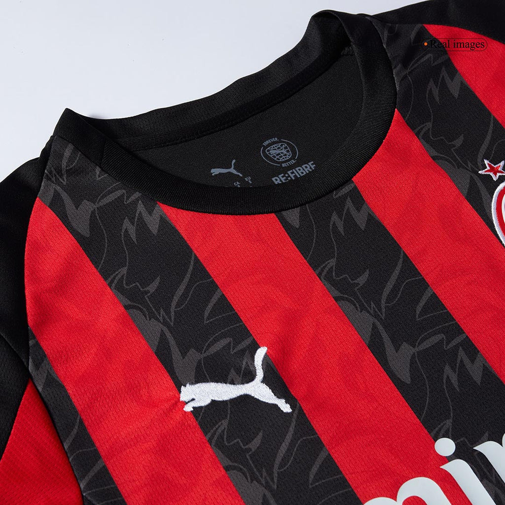 MODRIĆ #14 AC Milan Home Football Shirt 2025/26 Red&Black