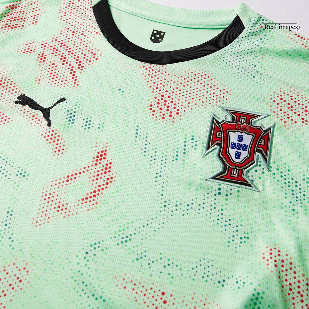 Men's Portugal Away Football Shirt 2025 Green - Women's Euro