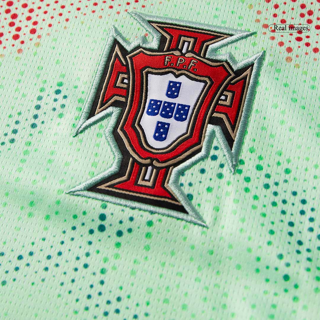 Men's Portugal Away Football Shirt 2025 Green - Women's Euro