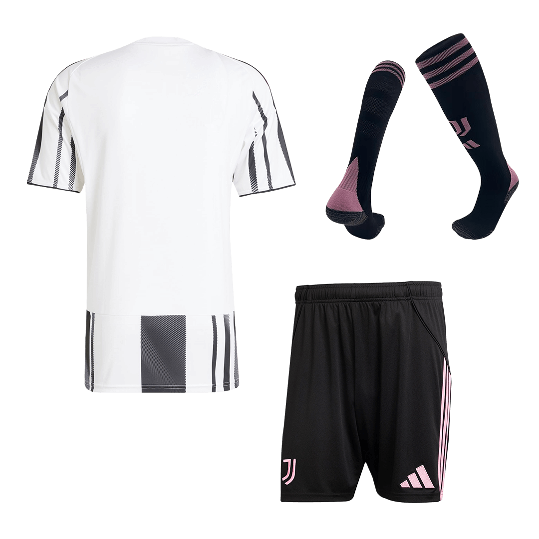 Juventus Home Football Shirt Kit(Jersey+Shorts+Socks) 2025/26