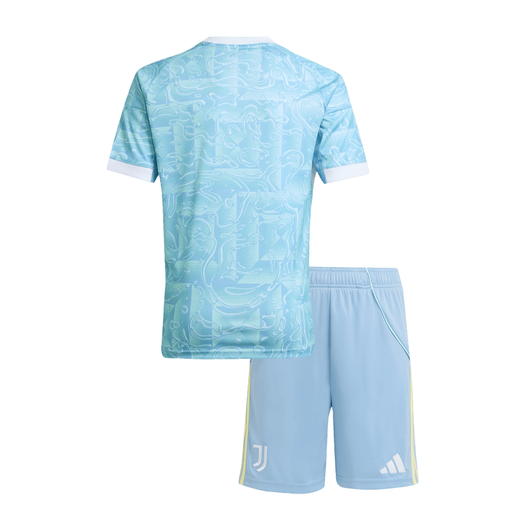 Kid's Juventus Away Football Shirt Kit 25/26 Blue