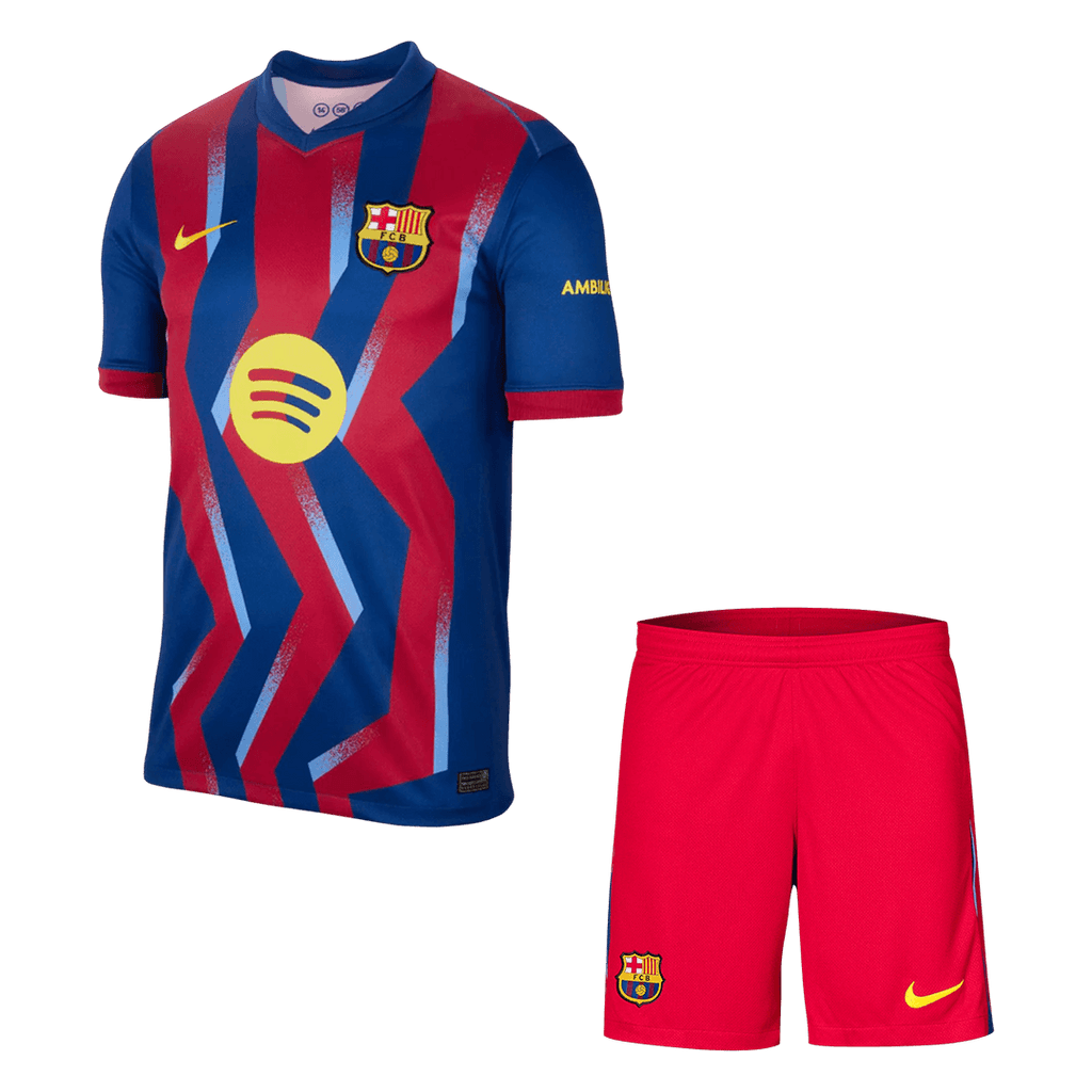 Barcelona Fourth Away Football Shirt Kit(Jersey+Shorts) 2025/26