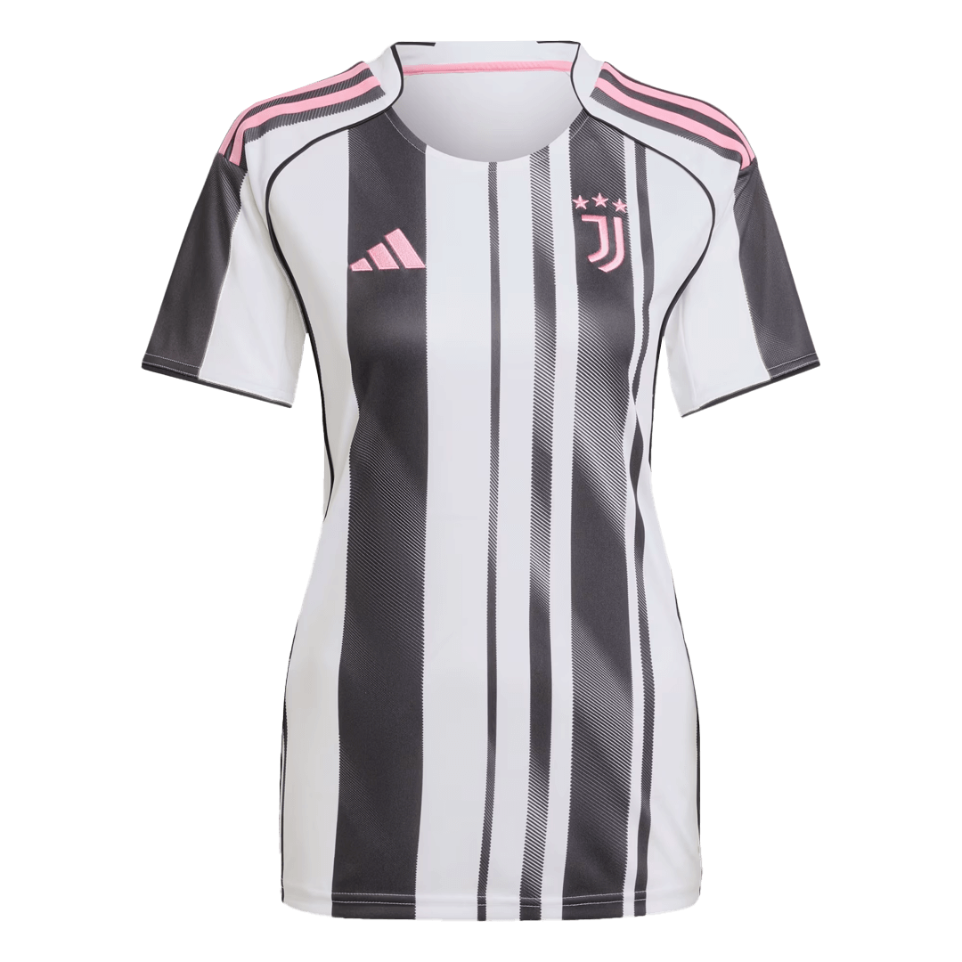 Women's Juventus Home Football Shirt 2025/26 Black&White