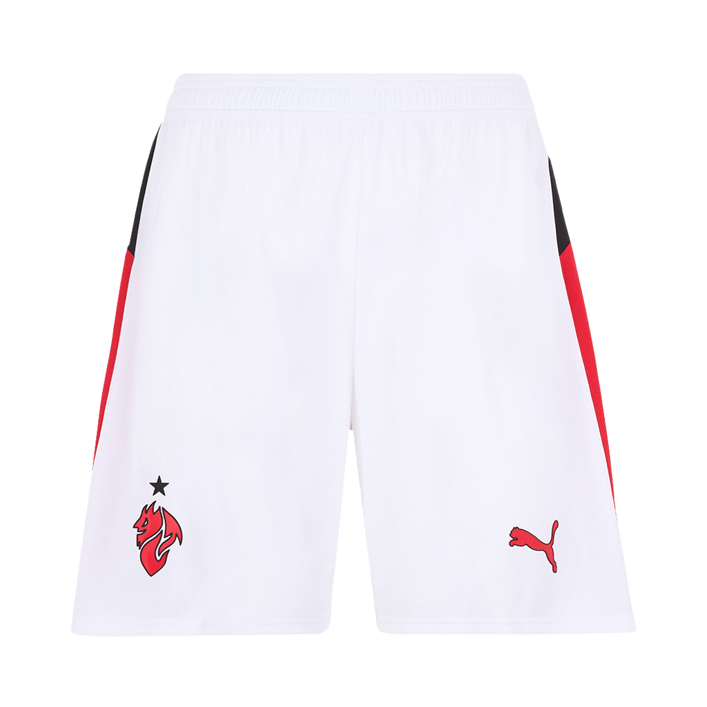 AC Milan Away Football Shorts 25/26 White