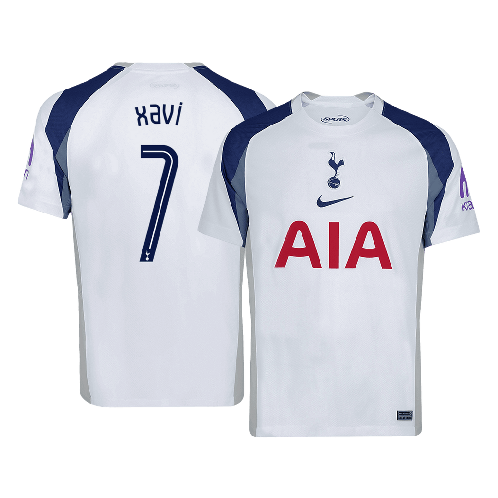 XAVI #7 Tottenham Hotspur Home Football Shirt 2025/26 White - UCL