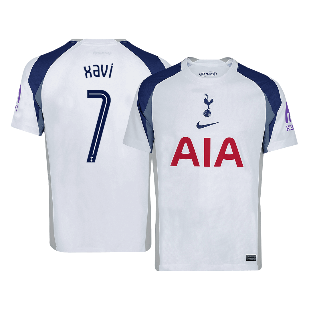 XAVI #7 Tottenham Hotspur Home Football Shirt 2025/26 White - UCL