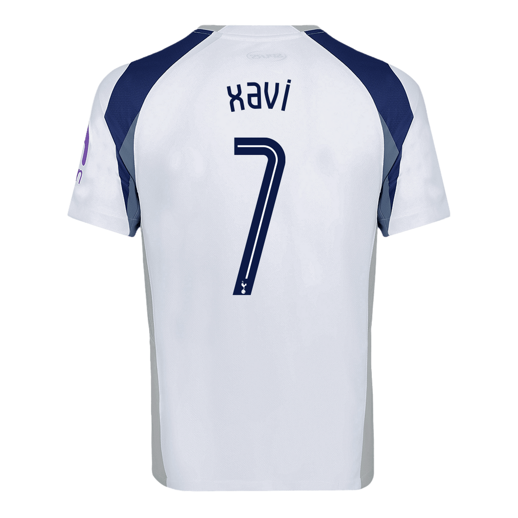 XAVI #7 Tottenham Hotspur Home Football Shirt 2025/26 White - UCL