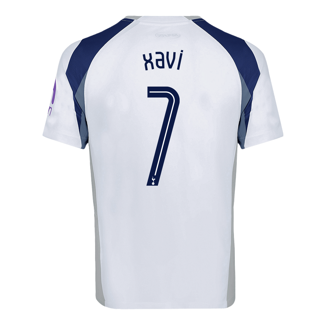 XAVI #7 Tottenham Hotspur Home Football Shirt 2025/26 White - UCL